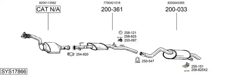 BOSAL SYS17866