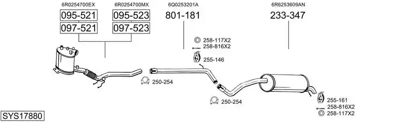 BOSAL SYS17880