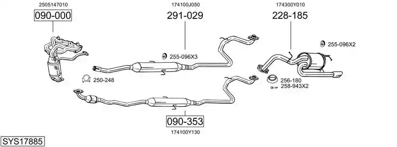 BOSAL SYS17885