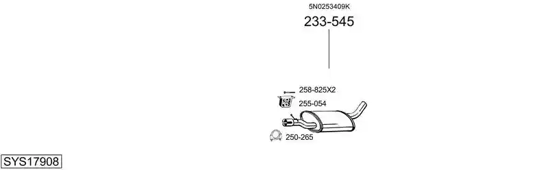 BOSAL SYS17908