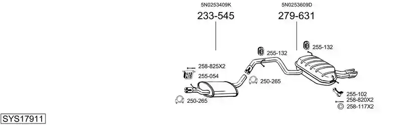 BOSAL SYS17911