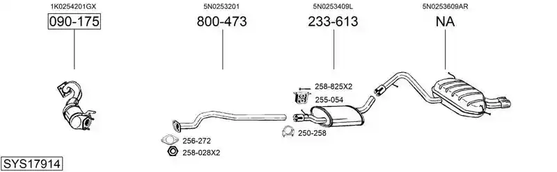 BOSAL SYS17914