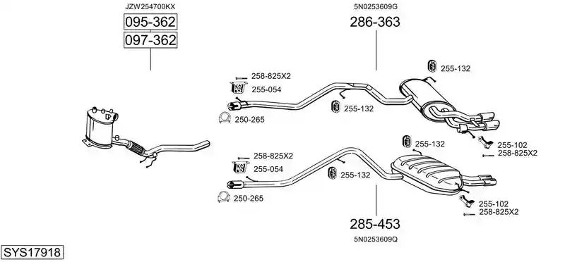 BOSAL SYS17918