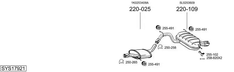 BOSAL SYS17921