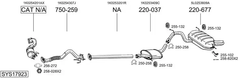 BOSAL SYS17923