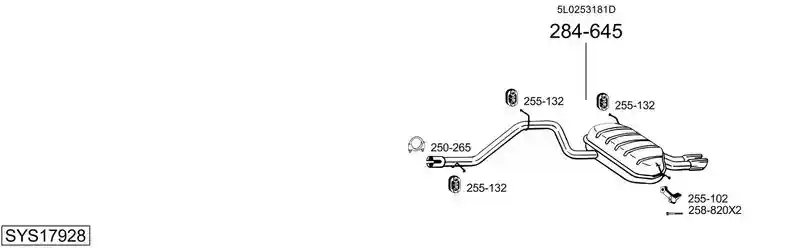 BOSAL SYS17928