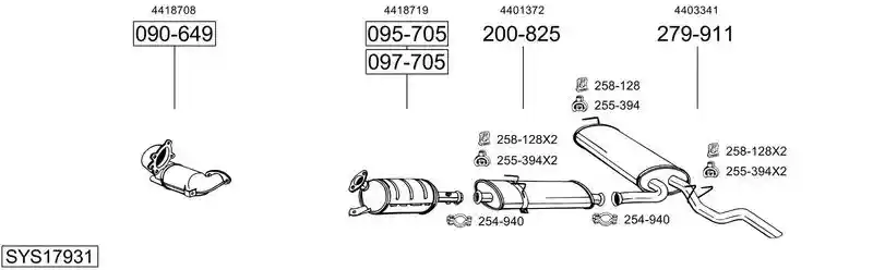 BOSAL SYS17931