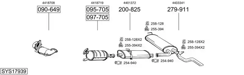 BOSAL SYS17939