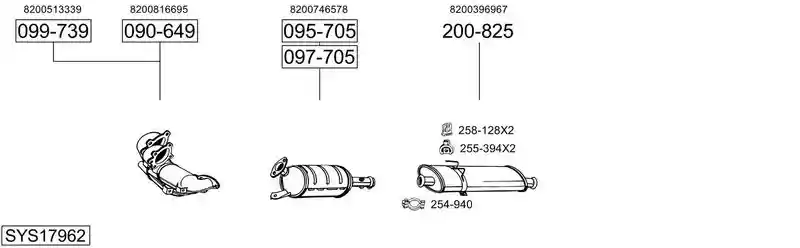 BOSAL SYS17962