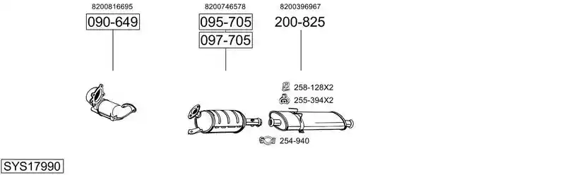 BOSAL SYS17990