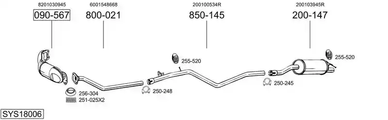 BOSAL SYS18006