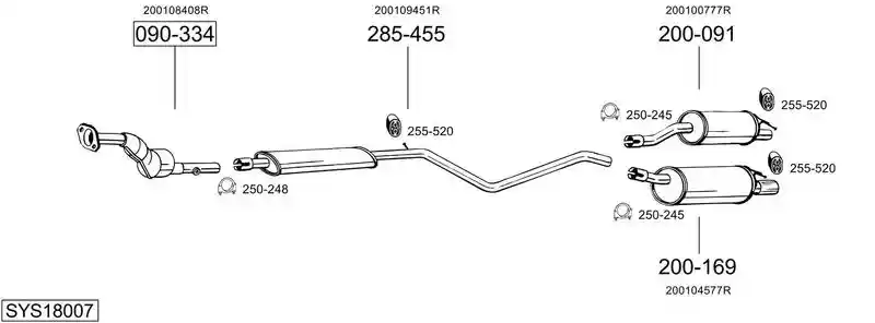 BOSAL SYS18007
