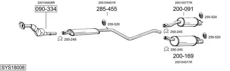 BOSAL SYS18008