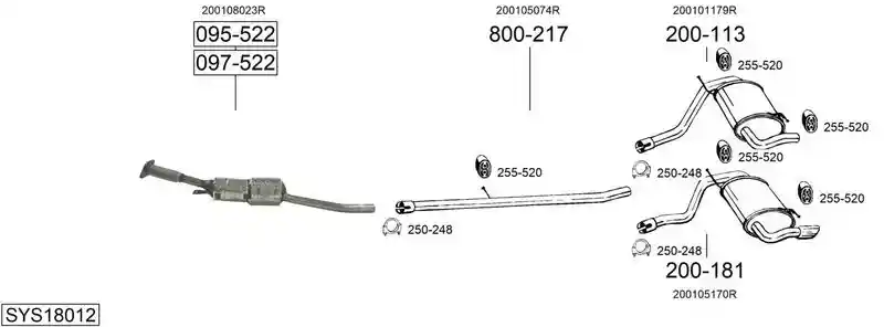 BOSAL SYS18012
