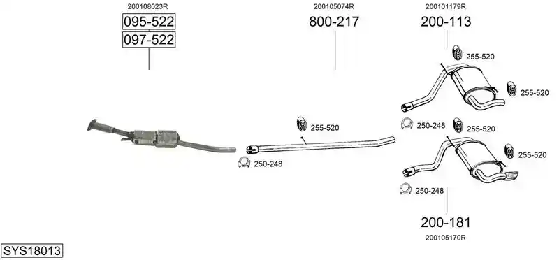 BOSAL SYS18013