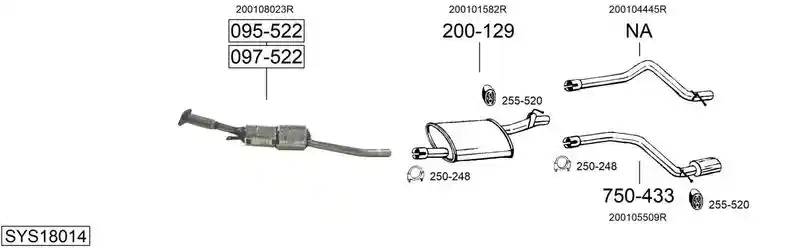 BOSAL SYS18014