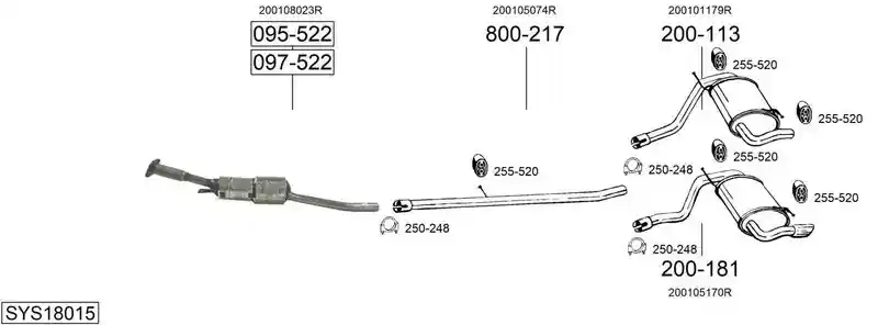BOSAL SYS18015