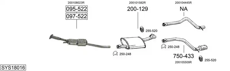 BOSAL SYS18016