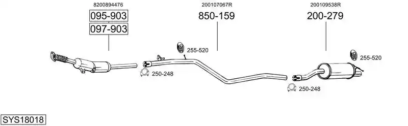 BOSAL SYS18018