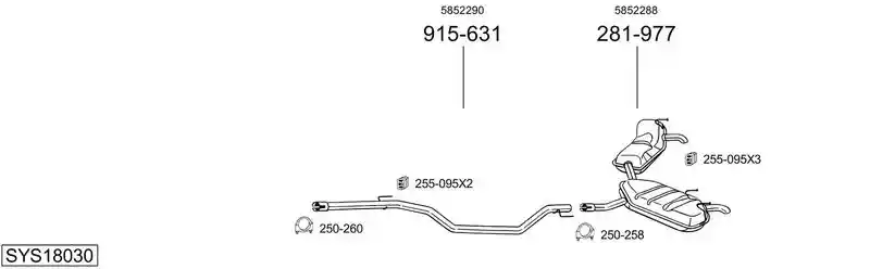 BOSAL SYS18030