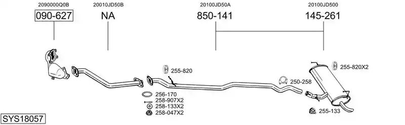 BOSAL SYS18057
