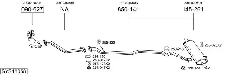 BOSAL SYS18058