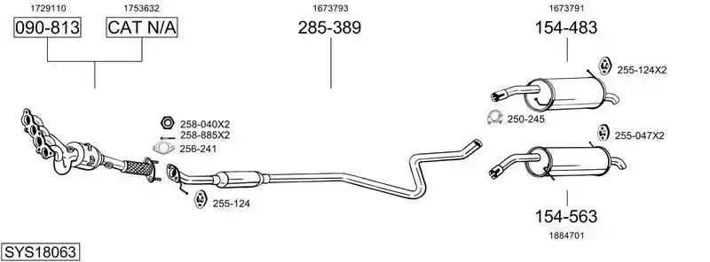 BOSAL SYS18063