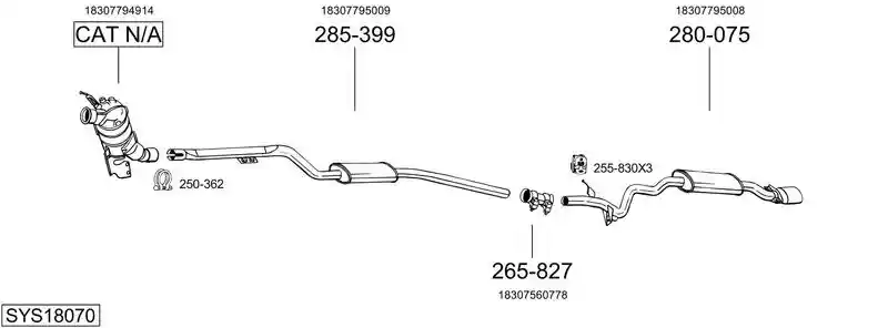 BOSAL SYS18070
