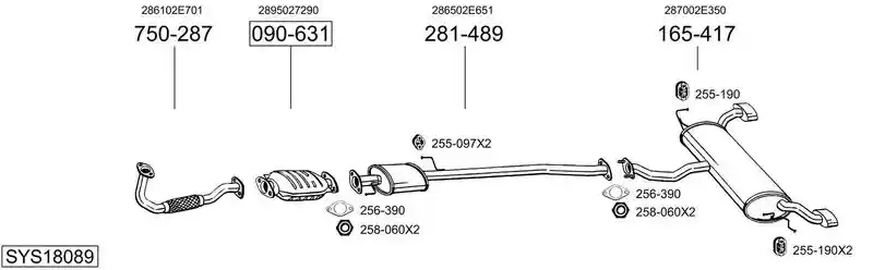 BOSAL SYS18089