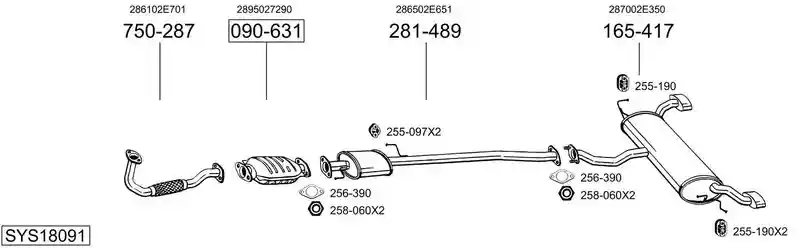 BOSAL SYS18091
