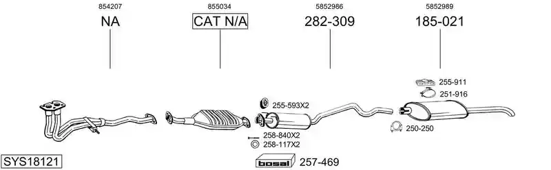 BOSAL SYS18121