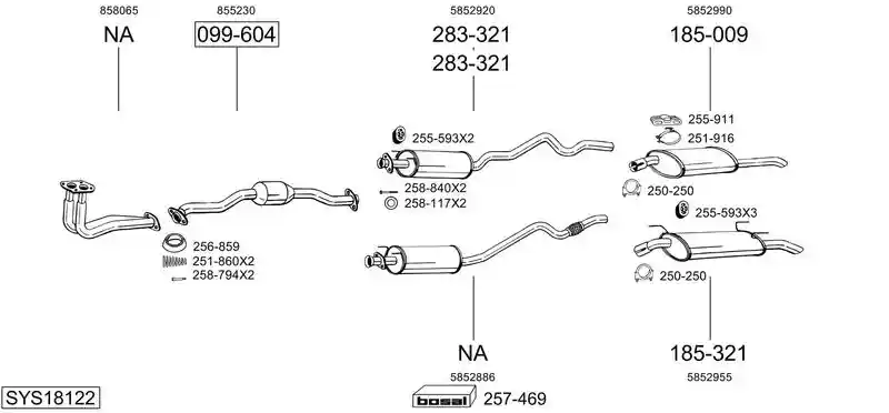 BOSAL SYS18122
