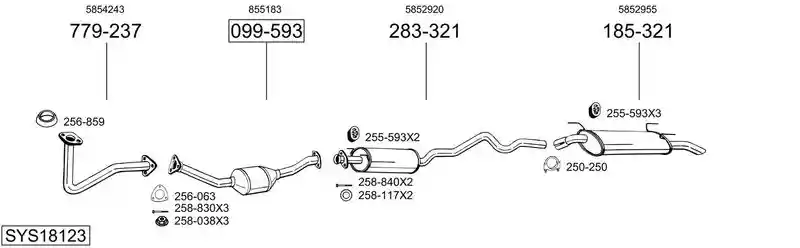 BOSAL SYS18123