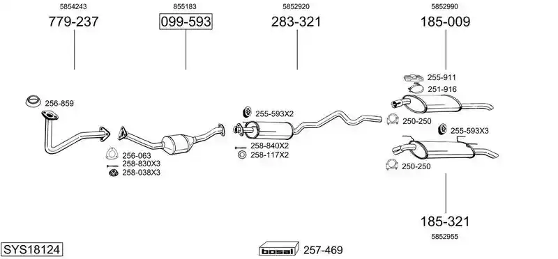 BOSAL SYS18124