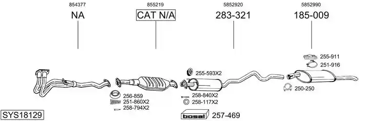 BOSAL SYS18129