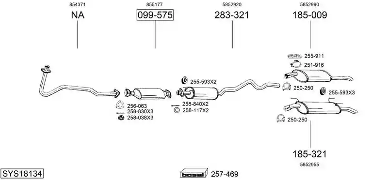 BOSAL SYS18134