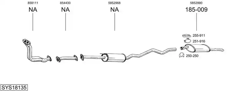 BOSAL SYS18135