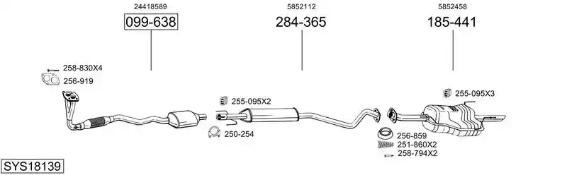 BOSAL SYS18139