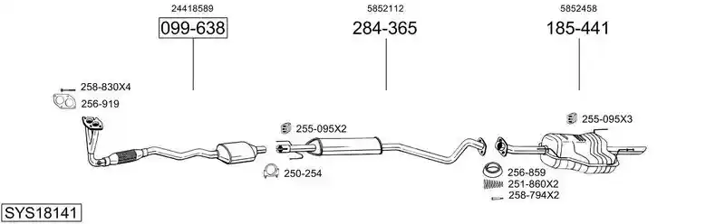 BOSAL SYS18141