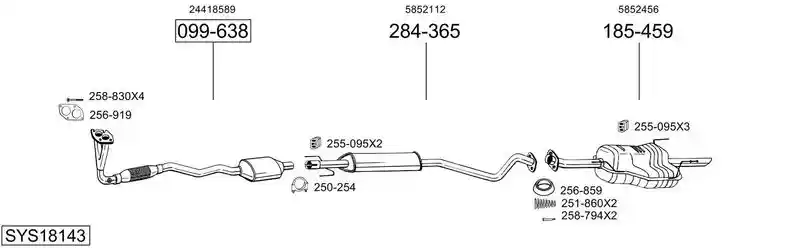 BOSAL SYS18143