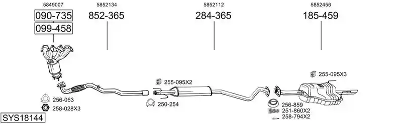 BOSAL SYS18144