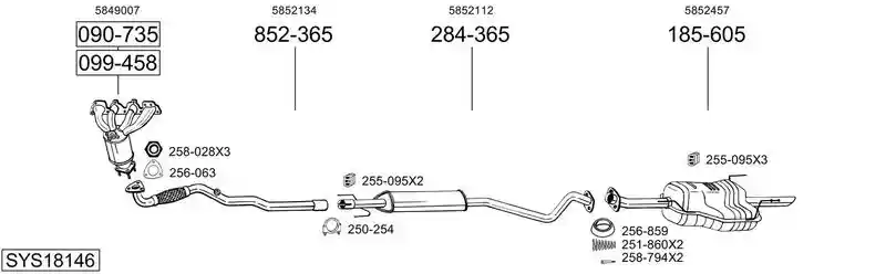 BOSAL SYS18146