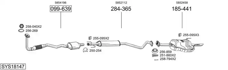 BOSAL SYS18147