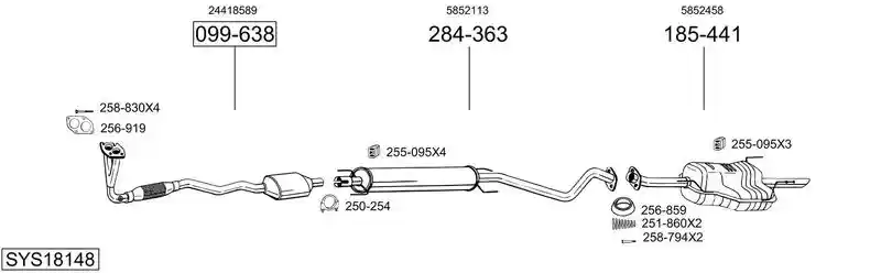 BOSAL SYS18148