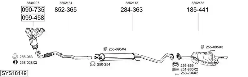 BOSAL SYS18149