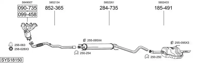 BOSAL SYS18150