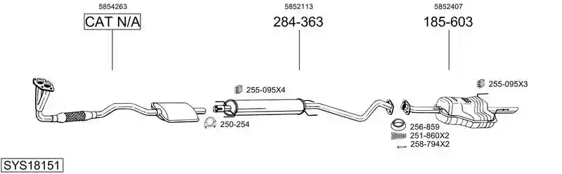 BOSAL SYS18151