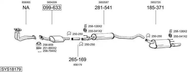 BOSAL SYS18179