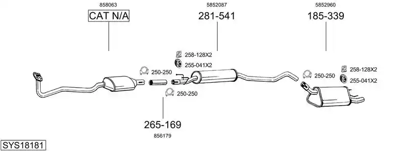 BOSAL SYS18181