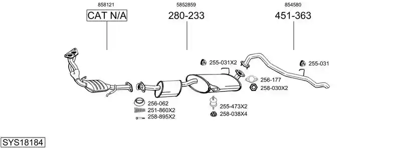 BOSAL SYS18184